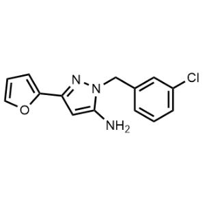 1-(3-Chlorobenzyl)-3-(furan-2-yl)-1H-pyrazol-5-amine|CS-0941835