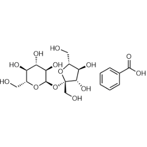 Benzoic acid compound with (2R,3R,4S,5S,6R)-2-(((2S,3S,4S,5R)-3,4-dihydroxy-2,5-bis(hydroxymethyl)tetrahydrofuran-2-yl)oxy)-6-(hydroxymethyl)tetrahydro-2H-pyran-3,4,5-triol 1:1|CS-0941886