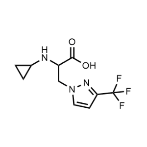 2-(Cyclopropylamino)-3-(3-(trifluoromethyl)-1H-pyrazol-1-yl)propanoic acid|CS-0942118