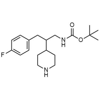 Tert-butyl (3-(4-fluorophenyl)-2-(piperidin-4-yl)propyl)carbamate|CS-0942278