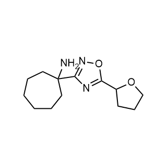 1-(5-(Tetrahydrofuran-2-yl)-1,2,4-oxadiazol-3-yl)cycloheptan-1-amine|CS-0942288