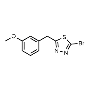 2-Bromo-5-(3-methoxybenzyl)-1,3,4-thiadiazole|CS-0943616