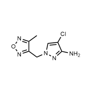 4-Chloro-1-((4-methyl-1,2,5-oxadiazol-3-yl)methyl)-1H-pyrazol-3-amine|CS-0944481