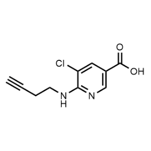 6-(But-3-yn-1-ylamino)-5-chloronicotinic acid|CS-0944608