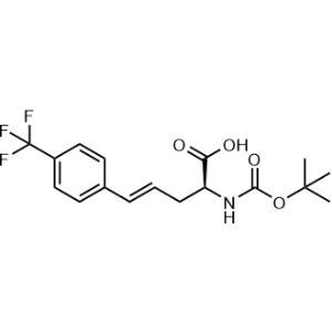 (S,E)-2-((Tert-butoxycarbonyl)amino)-5-(4-(trifluoromethyl)phenyl)pent-4-enoic acid|CS-0945574