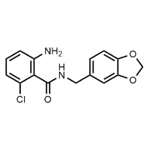 2-Amino-N-(benzo[d][1,3]dioxol-5-ylmethyl)-6-chlorobenzamide|CS-0945865