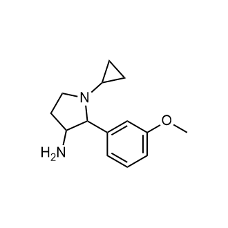 1-Cyclopropyl-2-(3-methoxyphenyl)pyrrolidin-3-amine|CS-0946447