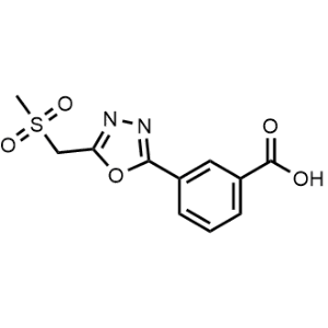 3-(5-((Methylsulfonyl)methyl)-1,3,4-oxadiazol-2-yl)benzoic acid|CS-0947014