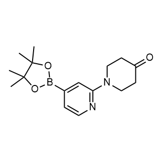1-(4-(4,4,5,5-Tetramethyl-1,3,2-dioxaborolan-2-yl)pyridin-2-yl)piperidin-4-one|CS-0947126