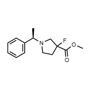 Methyl 3-fluoro-1-((R)-1-phenylethyl)pyrrolidine-3-carboxylate|CS-0948269