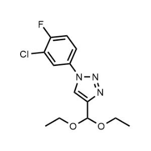 1-(3-Chloro-4-fluorophenyl)-4-(diethoxymethyl)-1H-1,2,3-triazole|CS-0948333