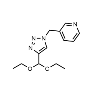 3-((4-(Diethoxymethyl)-1H-1,2,3-triazol-1-yl)methyl)pyridine|CS-0948395