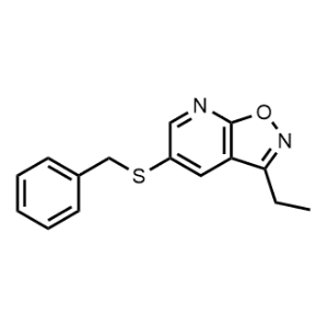 5-(Benzylthio)-3-ethylisoxazolo[5,4-b]pyridine|CS-0948396