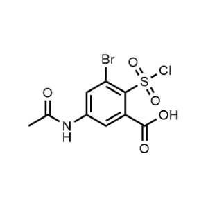 5-Acetamido-3-bromo-2-(chlorosulfonyl)benzoic acid|CS-0948599