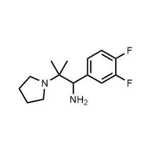 1-(3,4-Difluorophenyl)-2-methyl-2-(pyrrolidin-1-yl)propan-1-amine|CS-0948707