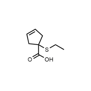 1-(Ethylthio)cyclopent-3-ene-1-carboxylic acid|CS-0949181