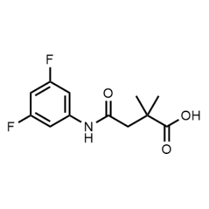 4-((3,5-Difluorophenyl)amino)-2,2-dimethyl-4-oxobutanoic acid|CS-0949442