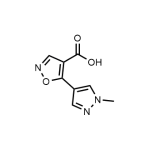 5-(1-Methyl-1H-pyrazol-4-yl)isoxazole-4-carboxylic acid|CS-0949696
