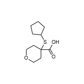 4-(Cyclopentylthio)tetrahydro-2H-pyran-4-carboxylic acid|CS-0949890
