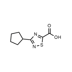 3-Cyclopentyl-1,2,4-thiadiazole-5-carboxylic acid|CS-0949987