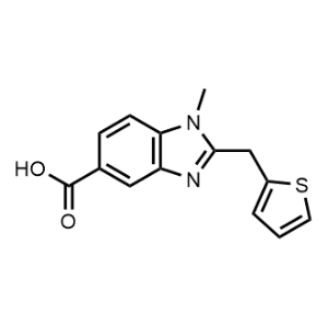 1-Methyl-2-(thiophen-2-ylmethyl)-1H-benzo[d]imidazole-5-carboxylic acid|CS-0950036