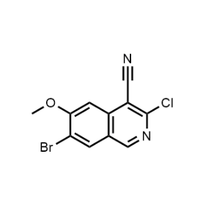7-Bromo-3-chloro-6-methoxyisoquinoline-4-carbonitrile|CS-0950290