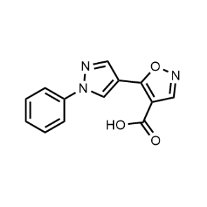 5-(1-Phenyl-1H-pyrazol-4-yl)isoxazole-4-carboxylic acid|CS-0950428