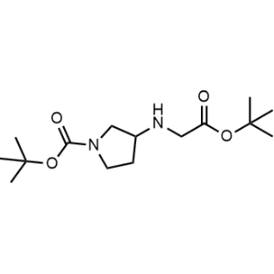 Tert-butyl 3-((2-(tert-butoxy)-2-oxoethyl)amino)pyrrolidine-1-carboxylate|CS-0950656