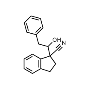 1-(1-Hydroxy-2-phenylethyl)-2,3-dihydro-1H-indene-1-carbonitrile|CS-0950751