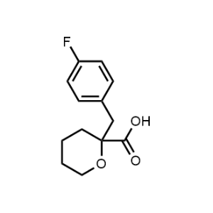 2-(4-Fluorobenzyl)tetrahydro-2H-pyran-2-carboxylic acid|CS-0951178