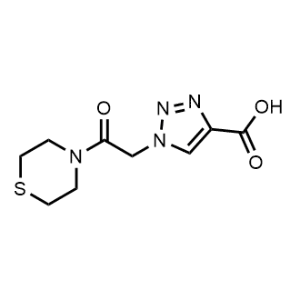1-(2-Oxo-2-thiomorpholinoethyl)-1H-1,2,3-triazole-4-carboxylic acid|CS-0951222