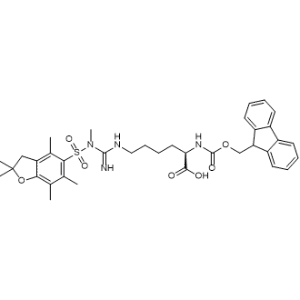 N2-(((9H-Fluoren-9-yl)methoxy)carbonyl)-N6-(N-methyl-N-((2,2,4,6,7-pentamethyl-2,3-dihydrobenzofuran-5-yl)sulfonyl)carbamimidoyl)-d-lysine|CS-0951693