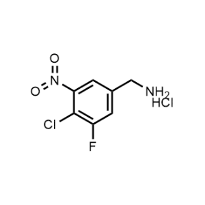 (4-Chloro-3-fluoro-5-nitrophenyl)methanamine hydrochloride|CS-0951720