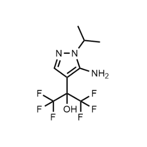 2-(5-Amino-1-isopropyl-1H-pyrazol-4-yl)-1,1,1,3,3,3-hexafluoropropan-2-ol|CS-0951786
