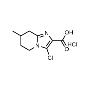 3-Chloro-7-methyl-5,6,7,8-tetrahydroimidazo[1,2-a]pyridine-2-carboxylic acid hydrochloride|CS-0951894