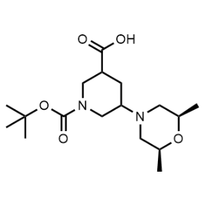 1-(Tert-butoxycarbonyl)-5-((2S,6R)-2,6-dimethylmorpholino)piperidine-3-carboxylic acid|CS-0952253