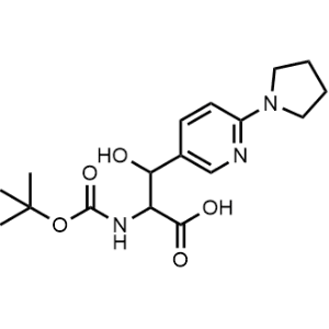 2-((Tert-butoxycarbonyl)amino)-3-hydroxy-3-(6-(pyrrolidin-1-yl)pyridin-3-yl)propanoic acid|CS-0952361