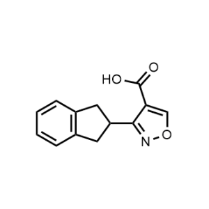 3-(2,3-Dihydro-1H-inden-2-yl)isoxazole-4-carboxylic acid|CS-0952459