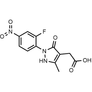 2-(2-(2-Fluoro-4-nitrophenyl)-5-methyl-3-oxo-2,3-dihydro-1H-pyrazol-4-yl)acetic acid|CS-0952591