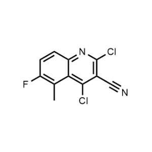 2,4-Dichloro-6-fluoro-5-methylquinoline-3-carbonitrile|CS-0952612