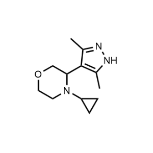 4-Cyclopropyl-3-(3,5-dimethyl-1H-pyrazol-4-yl)morpholine|CS-0952893