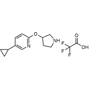 5-Cyclopropyl-2-(pyrrolidin-3-yloxy)pyridine 2,2,2-trifluoroacetate|CS-0952903