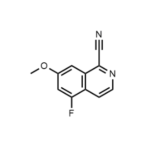 5-Fluoro-7-methoxyisoquinoline-1-carbonitrile|CS-0952929