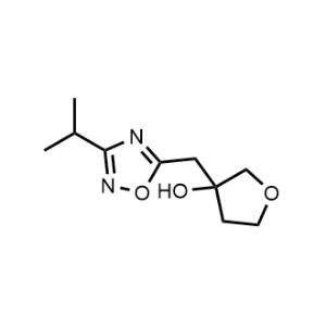 3-((3-Isopropyl-1,2,4-oxadiazol-5-yl)methyl)tetrahydrofuran-3-ol|CS-0952935