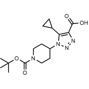 1-(1-(Tert-butoxycarbonyl)piperidin-4-yl)-5-cyclopropyl-1H-1,2,3-triazole-4-carboxylic acid|CS-0952977