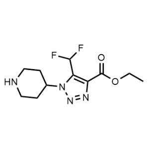 Ethyl 5-(difluoromethyl)-1-(piperidin-4-yl)-1H-1,2,3-triazole-4-carboxylate|CS-0953043