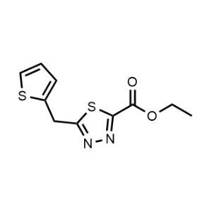Ethyl 5-(thiophen-2-ylmethyl)-1,3,4-thiadiazole-2-carboxylate|CS-0953085