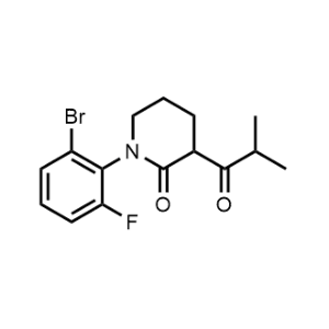 1-(2-Bromo-6-fluorophenyl)-3-isobutyrylpiperidin-2-one|CS-0953119