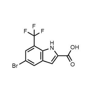 5-Bromo-7-(trifluoromethyl)-1H-indole-2-carboxylic acid|CS-0953129