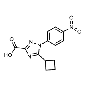 5-Cyclobutyl-1-(4-nitrophenyl)-1H-1,2,4-triazole-3-carboxylic acid|CS-0953149
